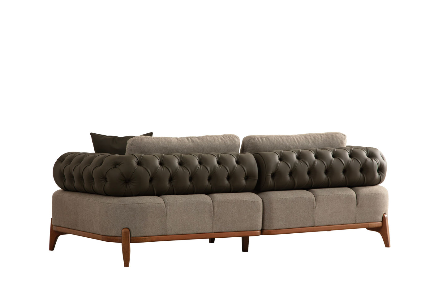 Sitzgruppe/Sofa Set - Wohnzimmergarnitur "Nova" 3+3+1 - Khakigrün - Nobelaa