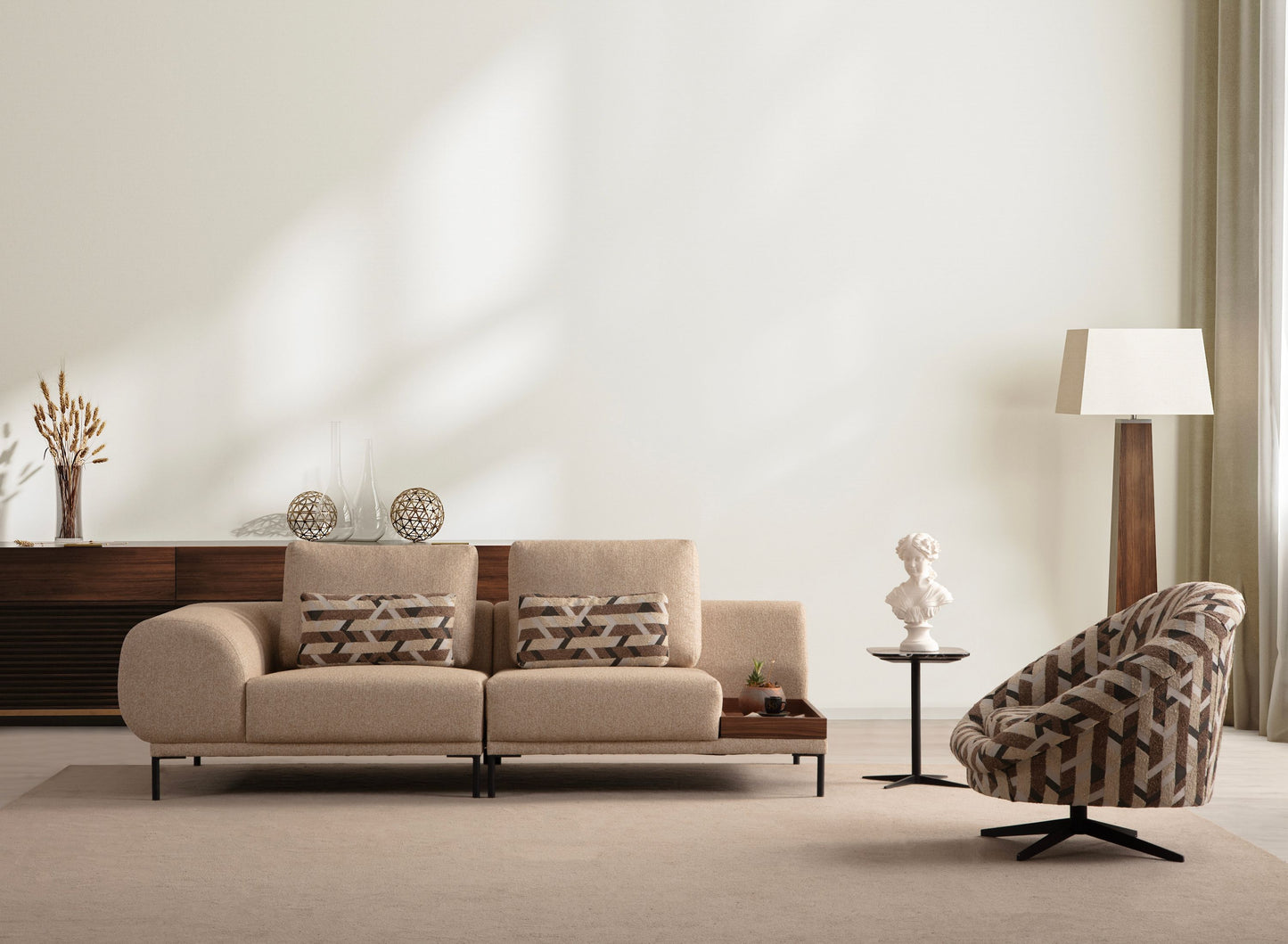 Sitzgruppe/Sofa Set - Wohnzimmergarnitur "Salvia" 3+3+1 - Nobelaa