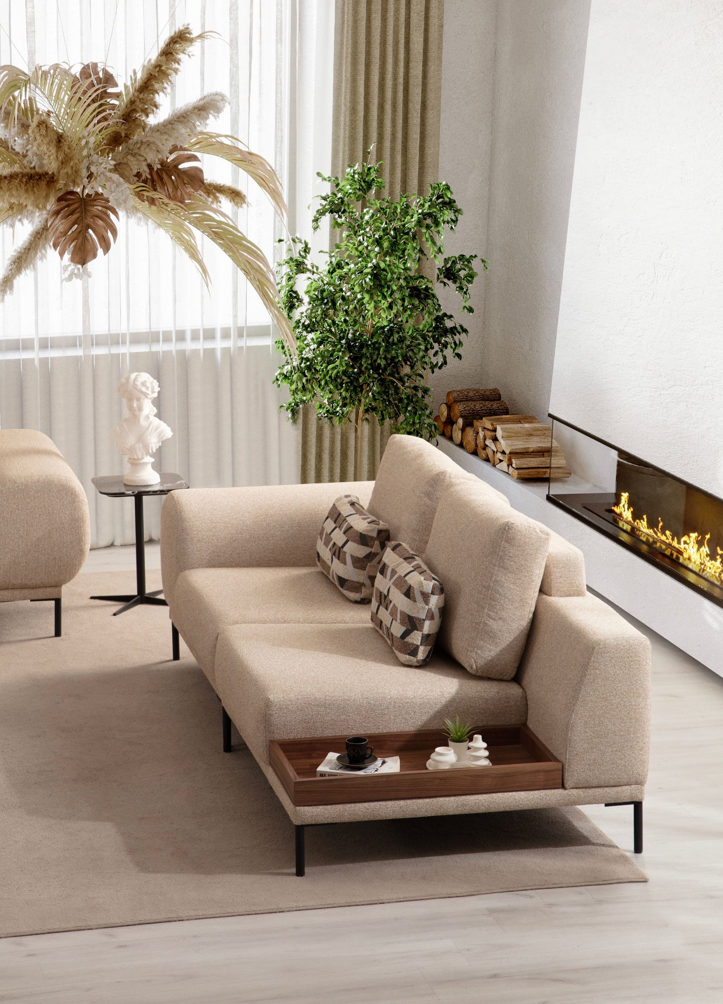 Sitzgruppe/Sofa Set - Wohnzimmergarnitur "Salvia" 3+3+1 - Nobelaa