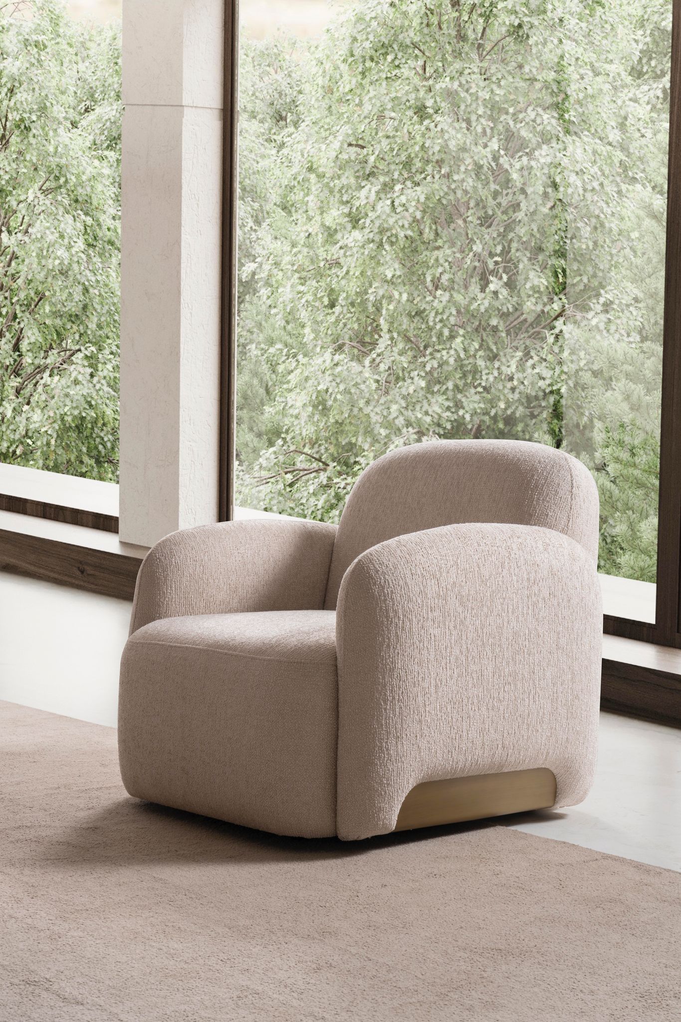 Sitzgruppe/Sofa Set - Wohnzimmergarnitur "Scilla" 3+3+1 + Mittelkonsolentisch - Beige - Nobelaa