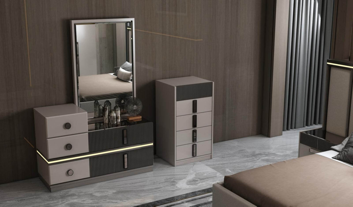 Schlafzimmer-Komplettset "Sereno" – beige- Nobelaa