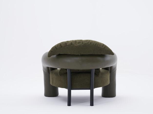 Sofa "Tiare" - gebogener Sofa + Sessel - grün - Nobelaa