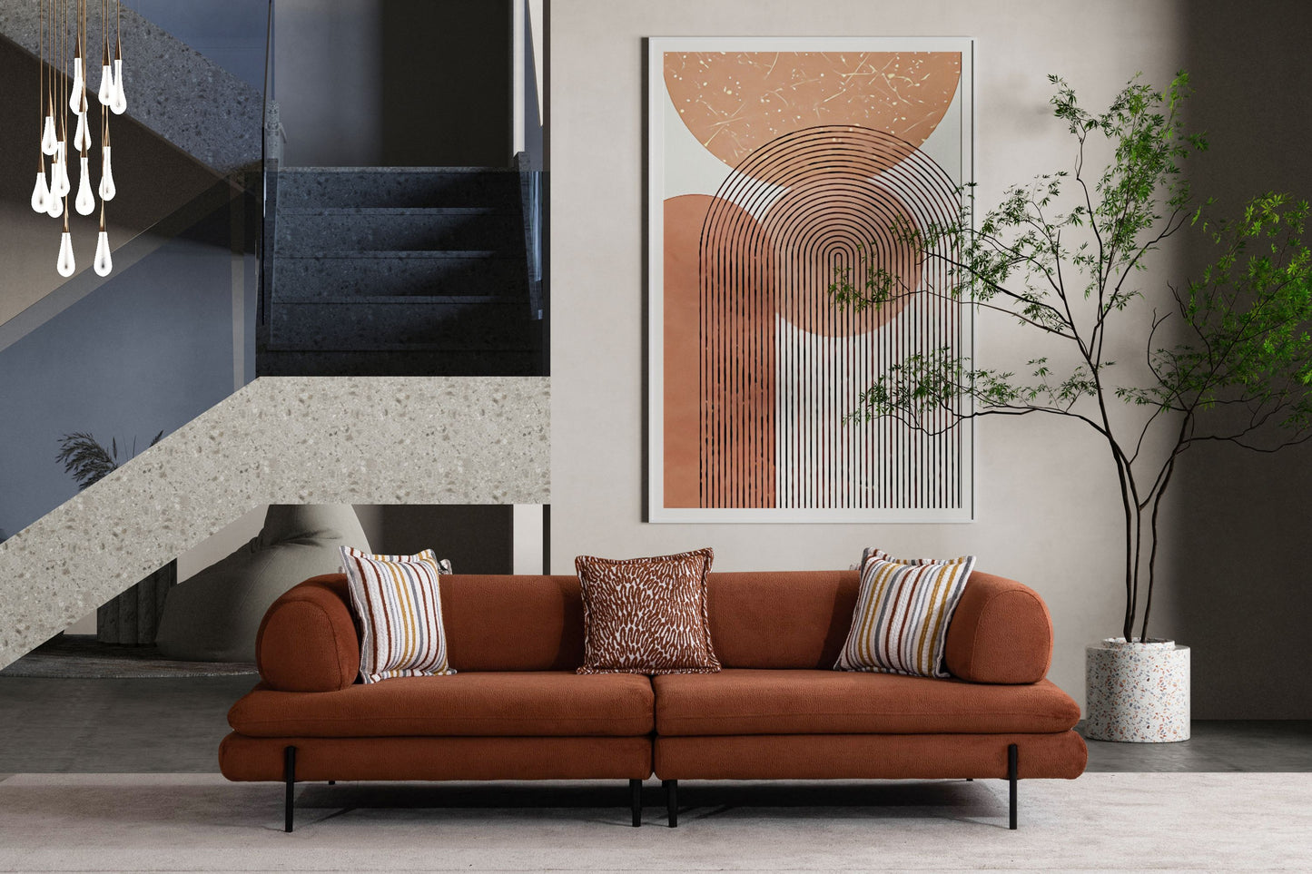 Nobelaa - Sitzgruppe/Sofa Set - Wohnzimmergarnitur "Dusty" 3+3+1