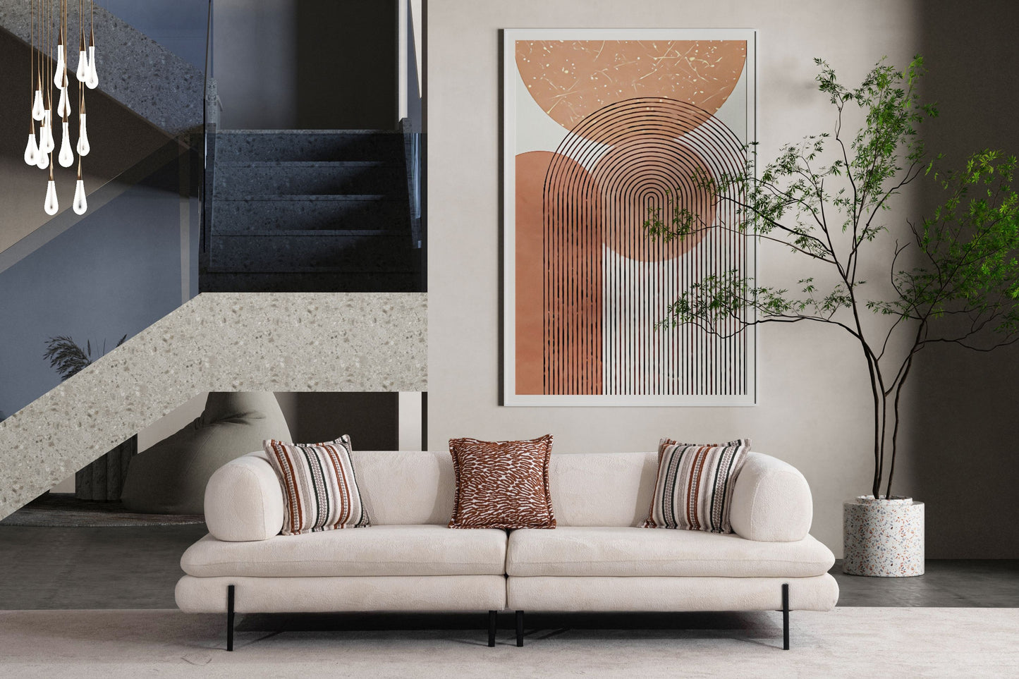 Nobelaa - Sitzgruppe/Sofa Set - Wohnzimmergarnitur "Dusty" 3+3+1