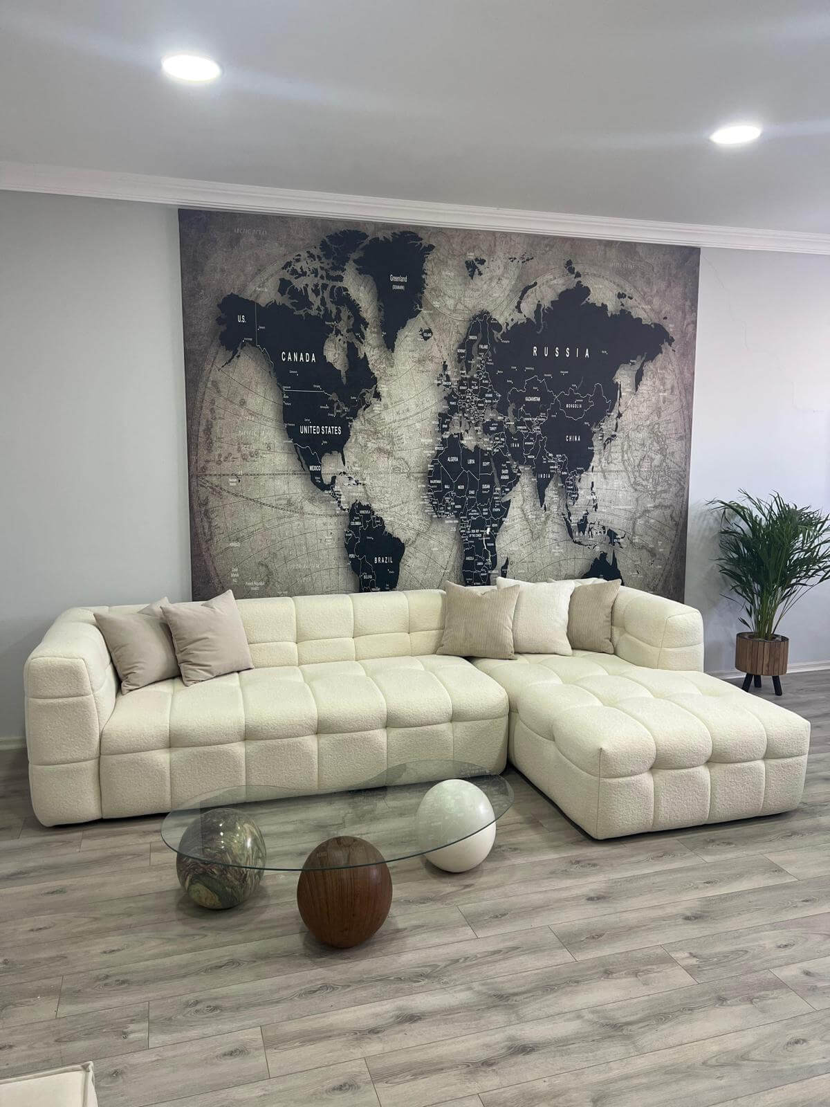 Ecksofa "Aster" - Weiß - Nobelaa
