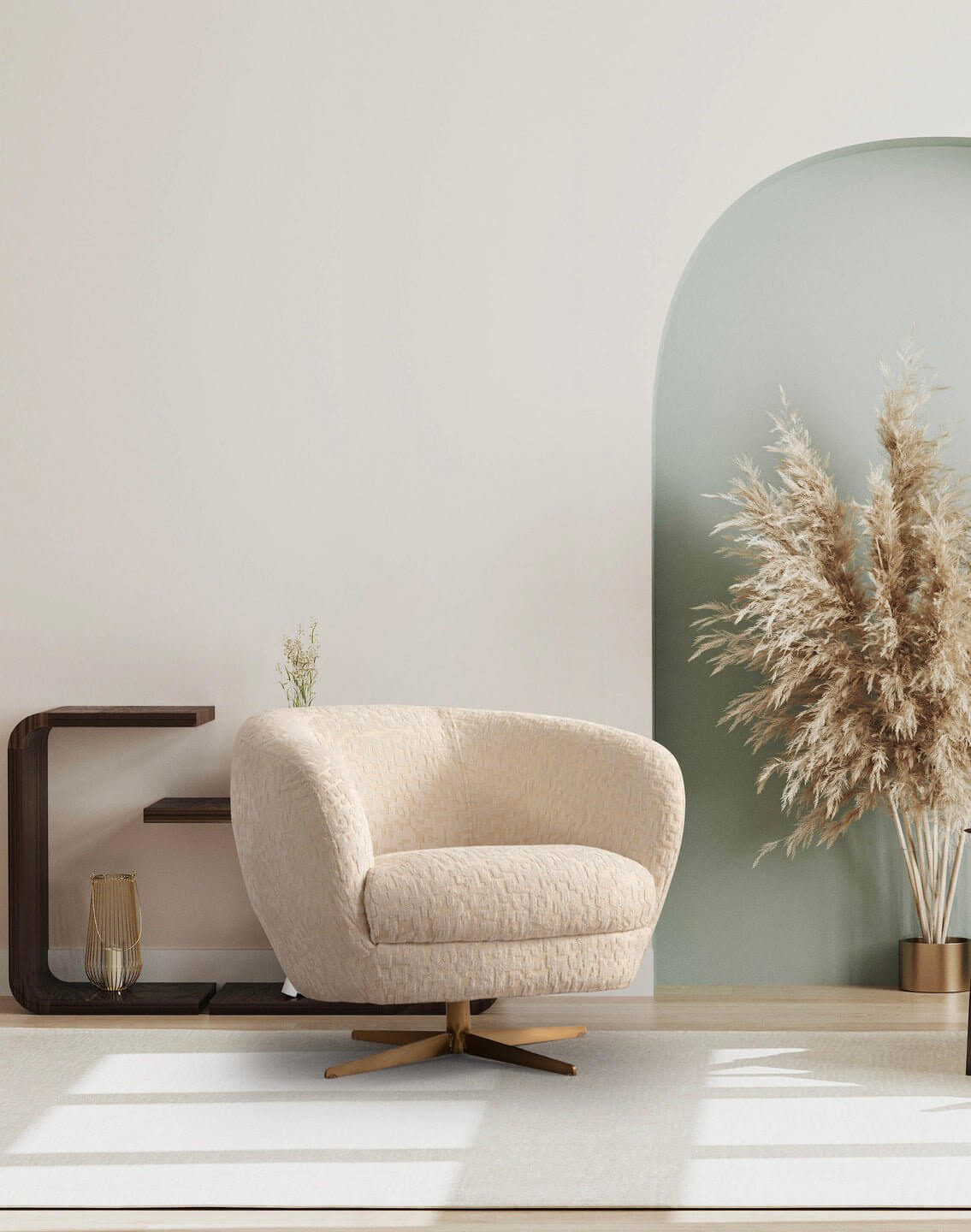 Sitzgruppe/Sofa Set - Wohnzimmergarnitur "Bouvardia" - Beige - Nobelaa