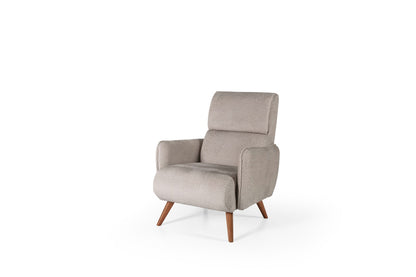 Sitzgruppe/Sofa Set - Wohnzimmergarnitur "Acantha" 3+3+1+1 - Hellbraun/Grau - Nobelaa