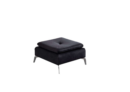 Ecksofa "Allium" + Sessel + Hocker - Grau - Nobelaa