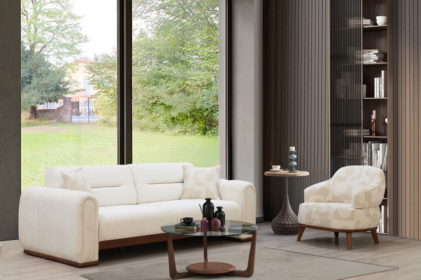 Sitzgruppe/Sofa Set - Wohnzimmergarnitur "Althea" 3+3+1 - Nobelaa