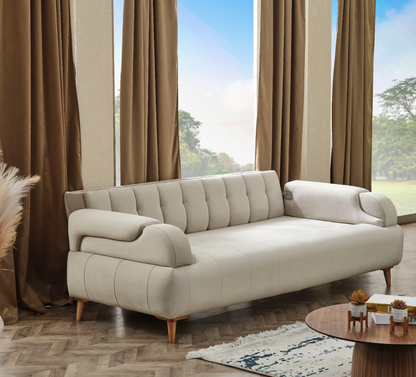 Sitzgruppe/Sofa Set - Wohnzimmergarnitur "Aluna" 3+3+1+1