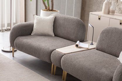 Sitzgruppe/Sofa Set - Wohnzimmergarnitur "Angelica" 3+3+1 + Mittelkonsolentisch