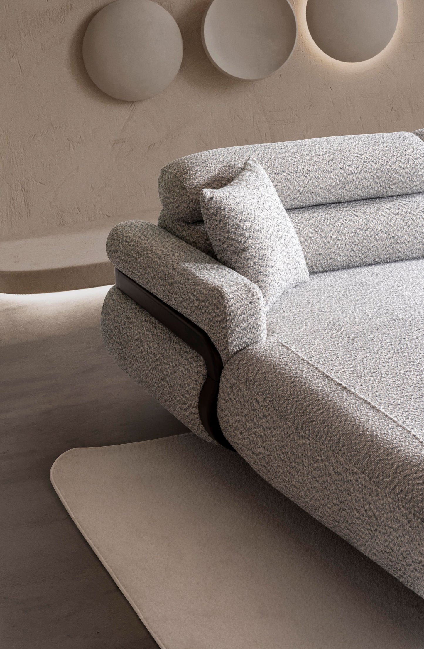 Nobelaa - Ecksofa "Anther" + 3er-Sofa + Sessel + Hocker