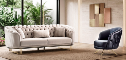 Sitzgruppe/Sofa Set - Wohnzimmergarnitur "Avala" 3+3+1