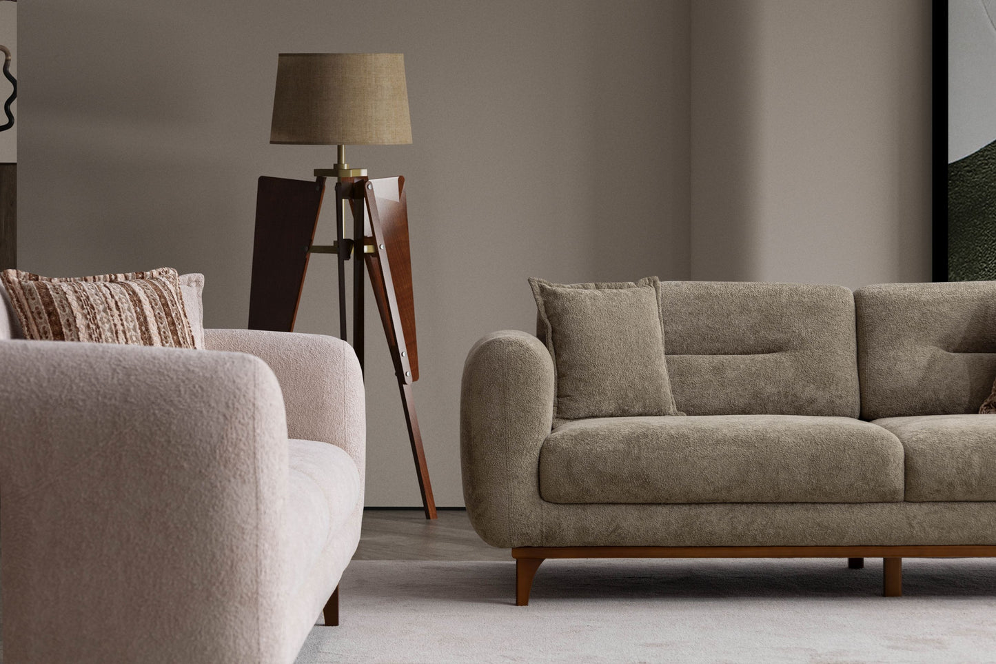 Sitzgruppe/Sofa Set - Wohnzimmergarnitur "Banksia" 3+3+1