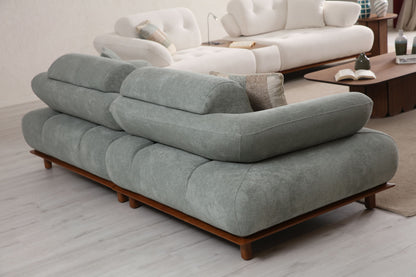 Sitzgruppe/Sofa Set - Wohnzimmergarnitur "Bellora" 3+3+1 - Nobelaa