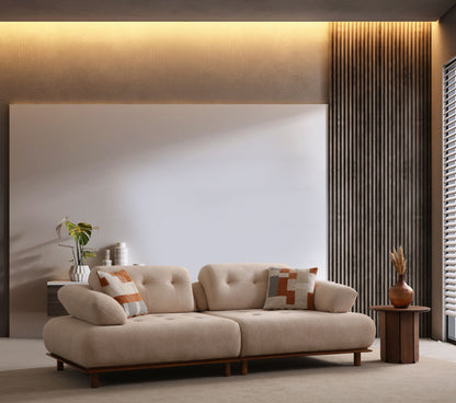 Sitzgruppe/Sofa Set - Wohnzimmergarnitur "Bellora" 3+3+1 - Nobelaa