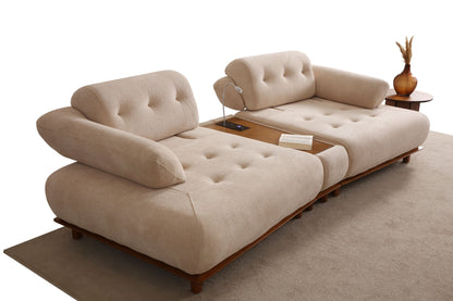 Sitzgruppe/Sofa Set - Wohnzimmergarnitur "Bellora" 3+3+1 - Nobelaa