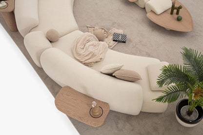 Ecksofa "Bluebelline" + Sessel - Beige - Nobelaa