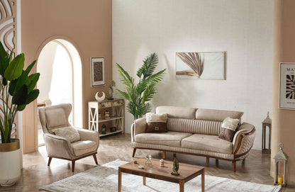 Sitzgruppe/Sofa Set - Wohnzimmergarnitur "Croton" 3+3+1+1
