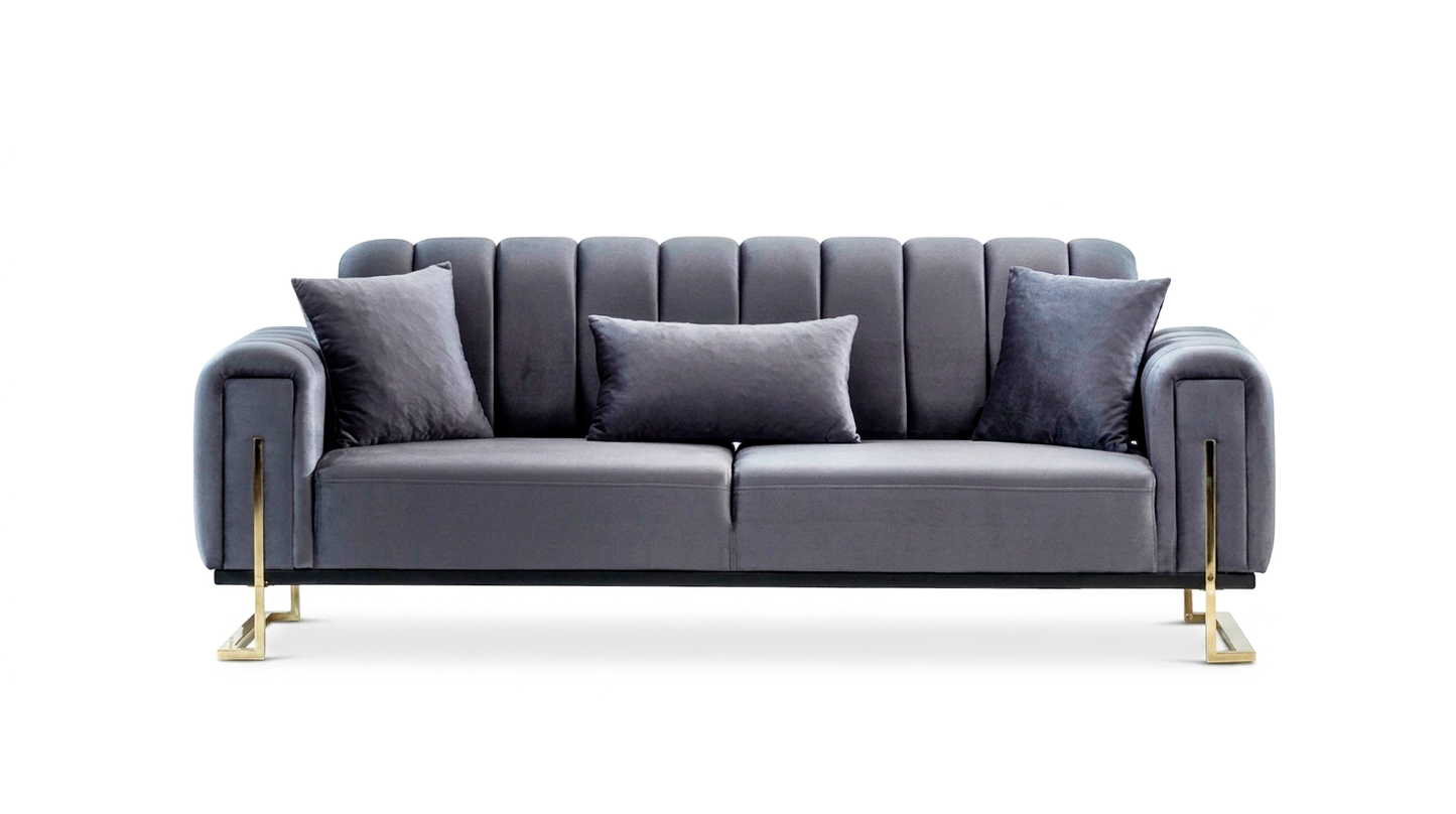 Sitzgruppe/Sofa Set - Wohnzimmergarnitur "Elara" 3+3+1
