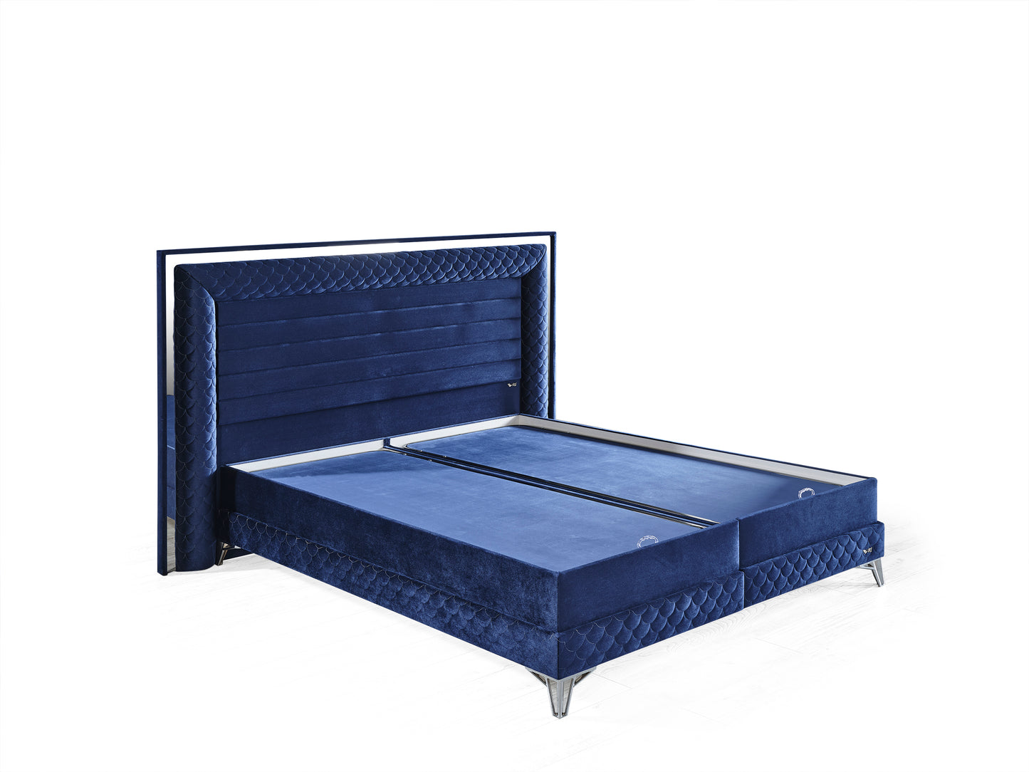Schlafzimmer-Set "Elara" – Bett mit Bettkasten und Matratze , Nachttisch, Kommode, Bettbank