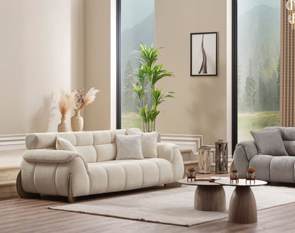 Sitzgruppe/Sofa Set - Wohnzimmergarnitur "Elia" 3+3+1+1