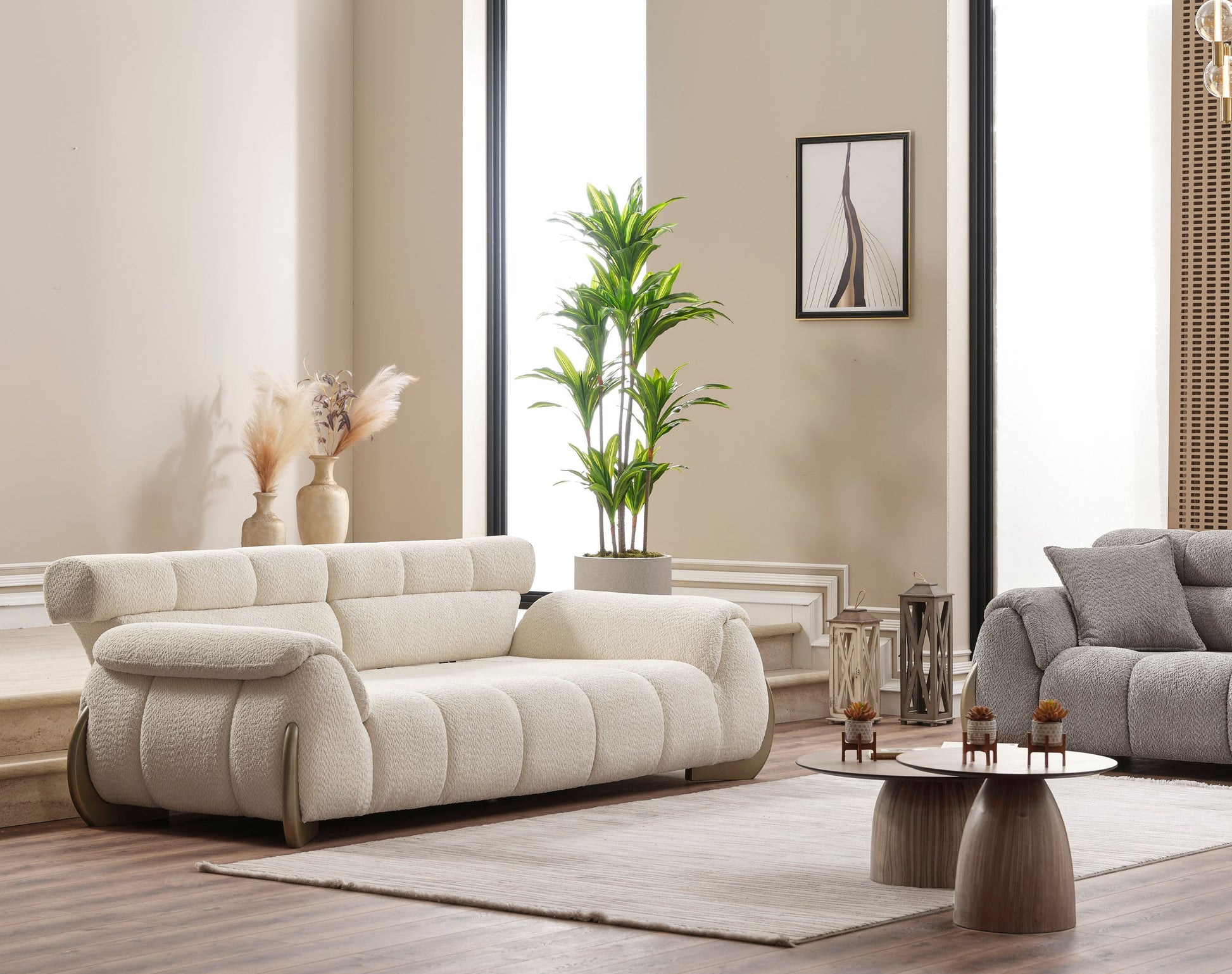 Sitzgruppe/Sofa Set - Wohnzimmergarnitur "Elia" 3+3+1+1