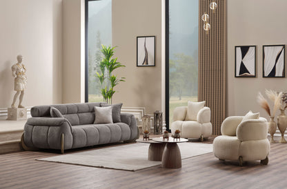 Sitzgruppe/Sofa Set - Wohnzimmergarnitur "Elia" 3+3+1+1
