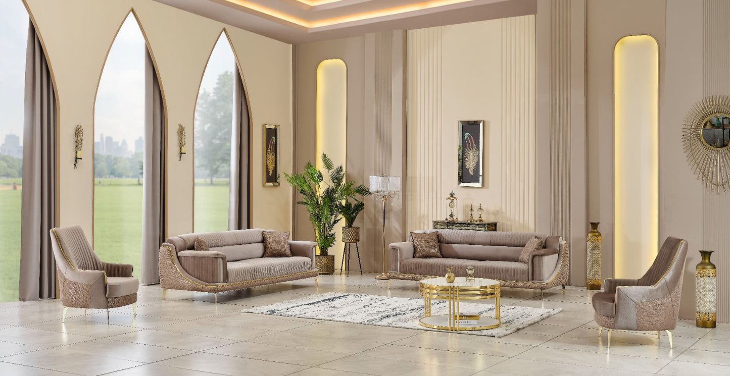 Sitzgruppe/Sofa Set - Wohnzimmergarnitur "Elva" 3+3+1+1
