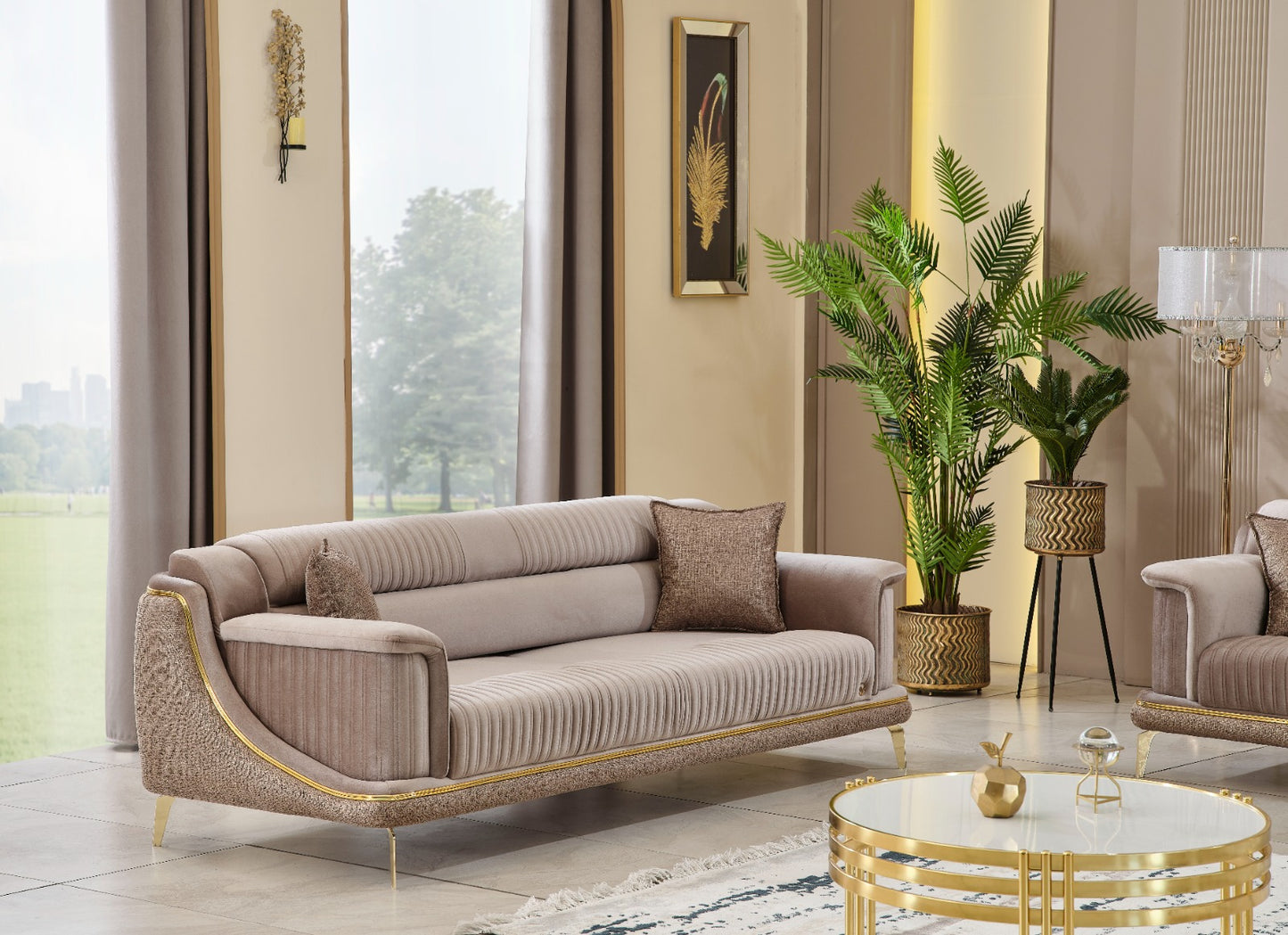 Sitzgruppe/Sofa Set - Wohnzimmergarnitur "Elva" 3+3+1+1