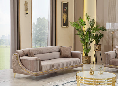 Sitzgruppe/Sofa Set - Wohnzimmergarnitur "Elva" 3+3+1+1