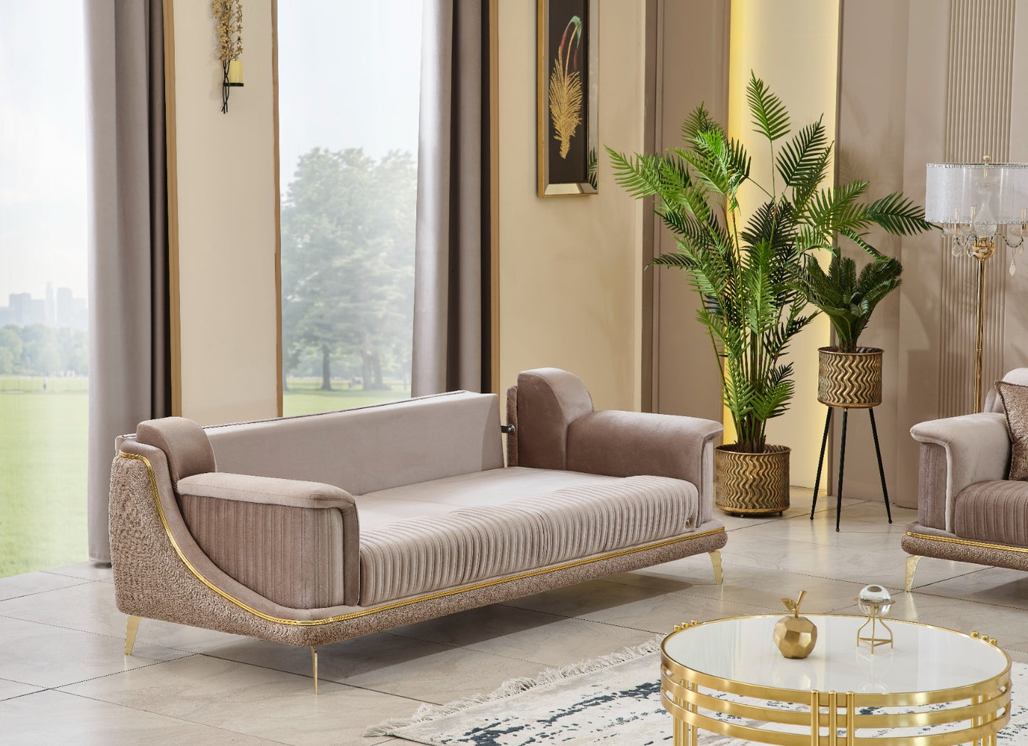 Sitzgruppe/Sofa Set - Wohnzimmergarnitur "Elva" 3+3+1+1