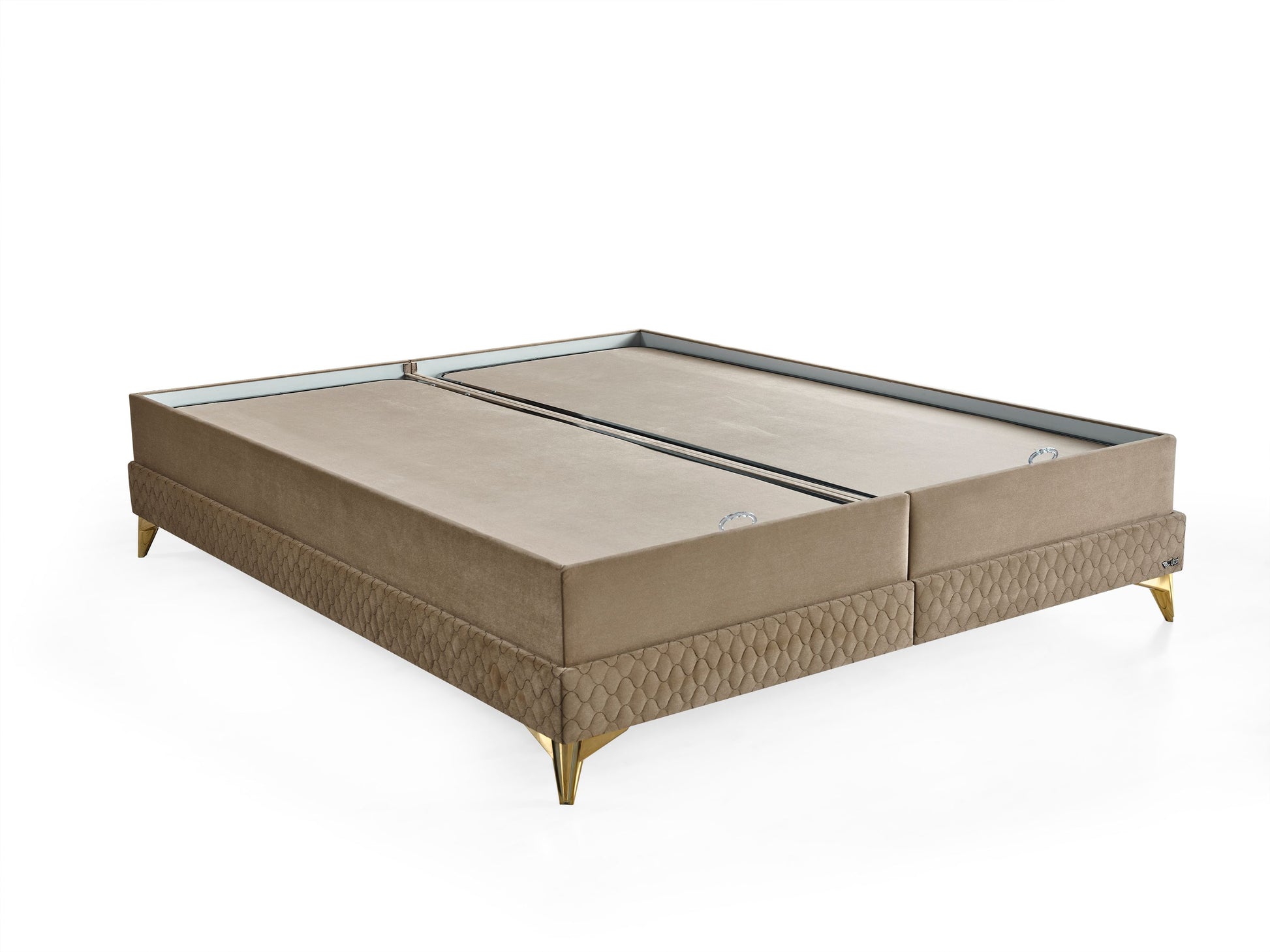 Schlafzimmer-Set "Elvina" – Bett mit Bettkasten mit Matratze, Nachttisch, Kommode, Bettbank