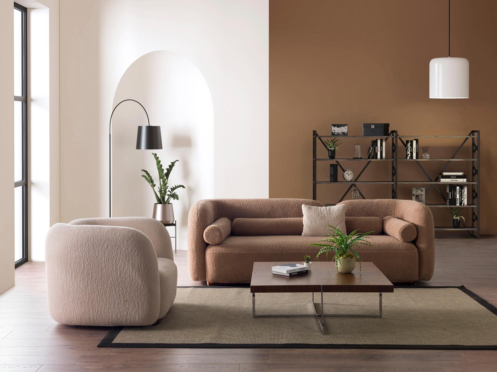 Sitzgruppe/Sofa Set - Wohnzimmergarnitur "Fleuron" 3+3+1+1 - Nobelaa