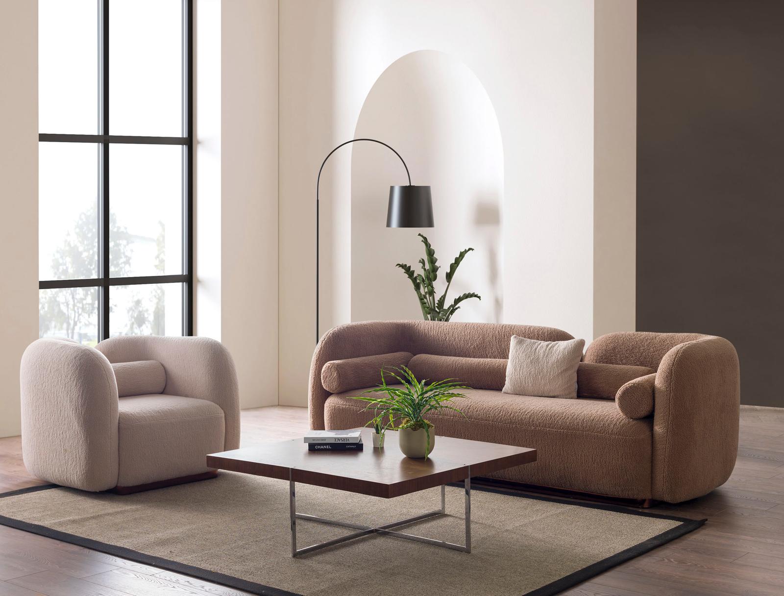 Sitzgruppe/Sofa Set - Wohnzimmergarnitur "Fleuron" 3+3+1+1 - Nobelaa