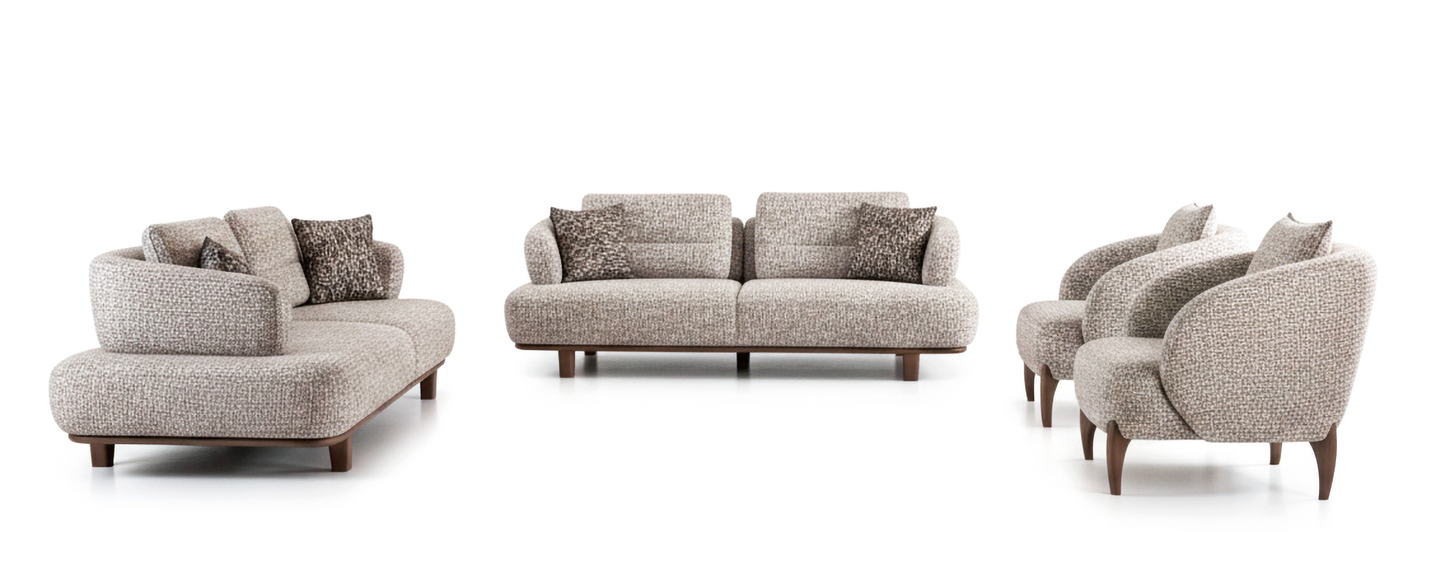 Sitzgruppe/Sofa Set - Wohnzimmergarnitur "Floravoria" 3+3+1
