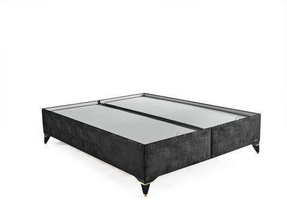 Schlafzimmer-Set "Florimella" – Bett mit Bettkasten, Nachttisch, Mit Matratze