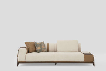 Sitzgruppe/Sofa Set - Wohnzimmergarnitur "Grevillea" 3+3+1 - Beige - Nobelaa