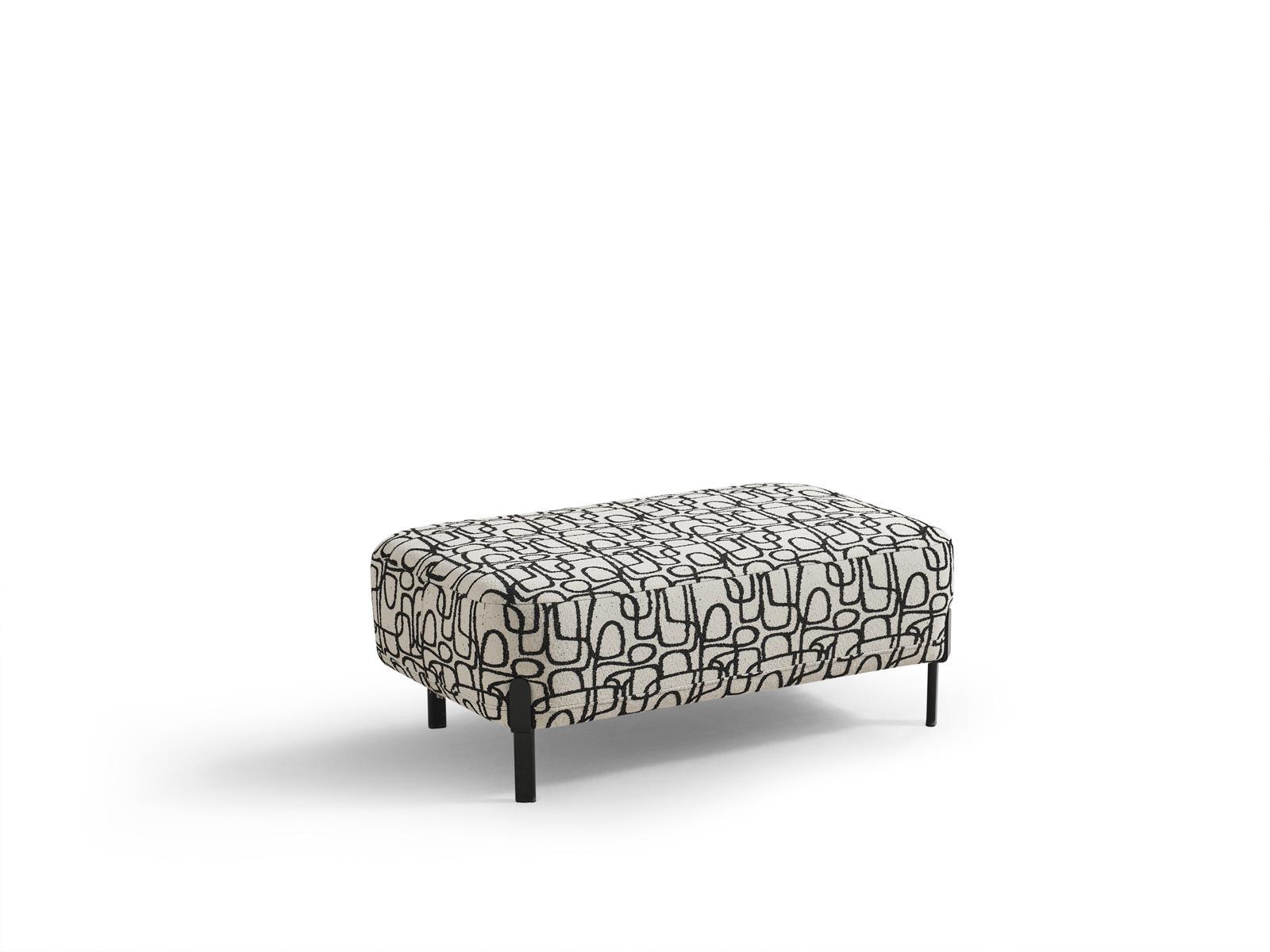 Sitzgruppe/Sofa Set - Wohnzimmergarnitur "Honeysuckle" 3+2+1 + Hocker - Weiß - Nobelaa
