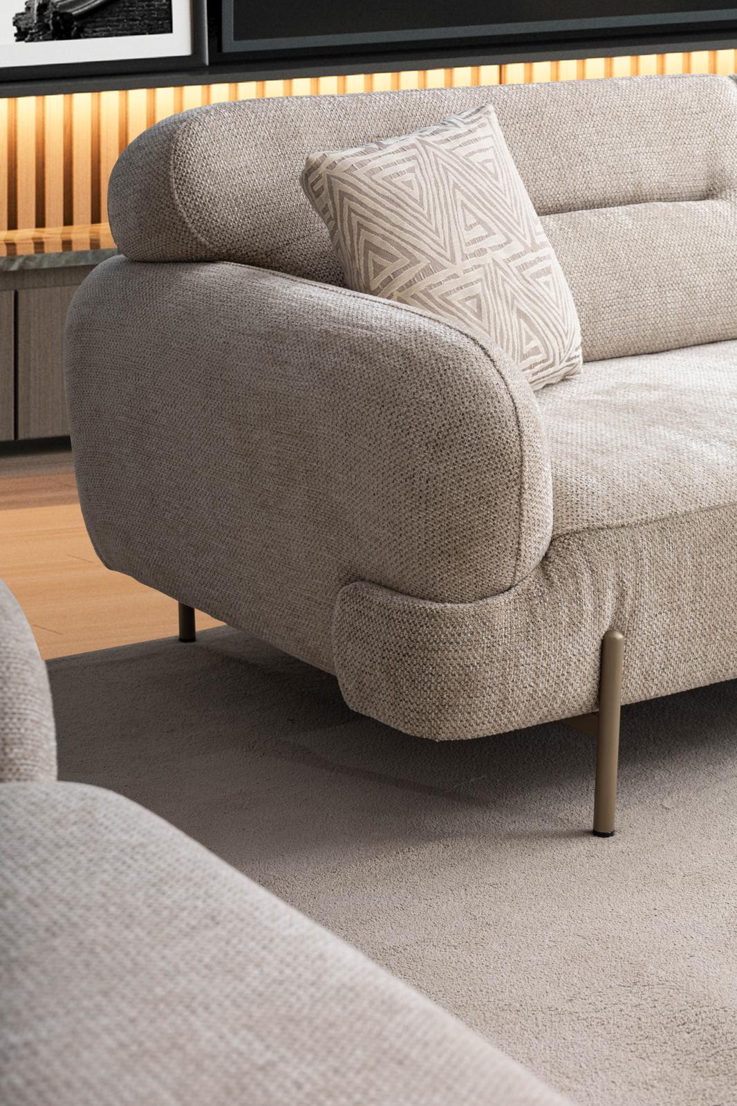 Sitzgruppe/Sofa Set - Wohnzimmergarnitur "Irisia" 3+3+1 - Nobelaa