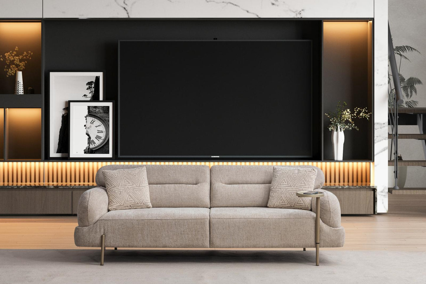 Sitzgruppe/Sofa Set - Wohnzimmergarnitur "Irisia" 3+3+1 - Nobelaa