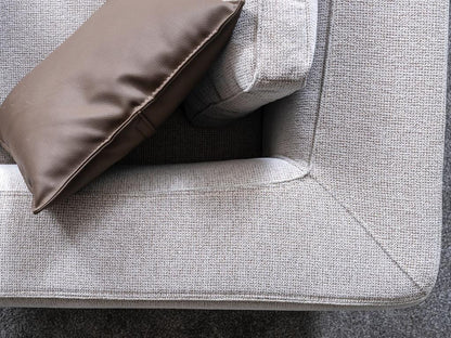 Sitzgruppe/Sofa Set - Wohnzimmergarnitur "Ixora" 3+2+1 - Grau - Nobelaa