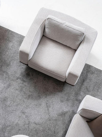 Sitzgruppe/Sofa Set - Wohnzimmergarnitur "Ixora" 3+2+1 - Grau - Nobelaa