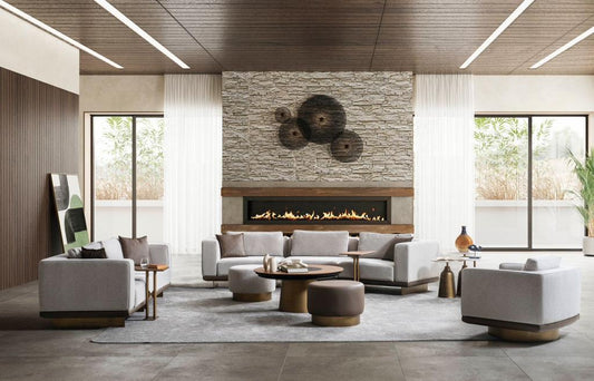 Sitzgruppe/Sofa Set - Wohnzimmergarnitur "Ixora" 3+2+1 - Grau - Nobelaa