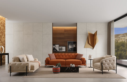 Sitzgruppe/Sofa Set - Wohnzimmergarnitur "Lilia" 3+3+1 - Nobelaa