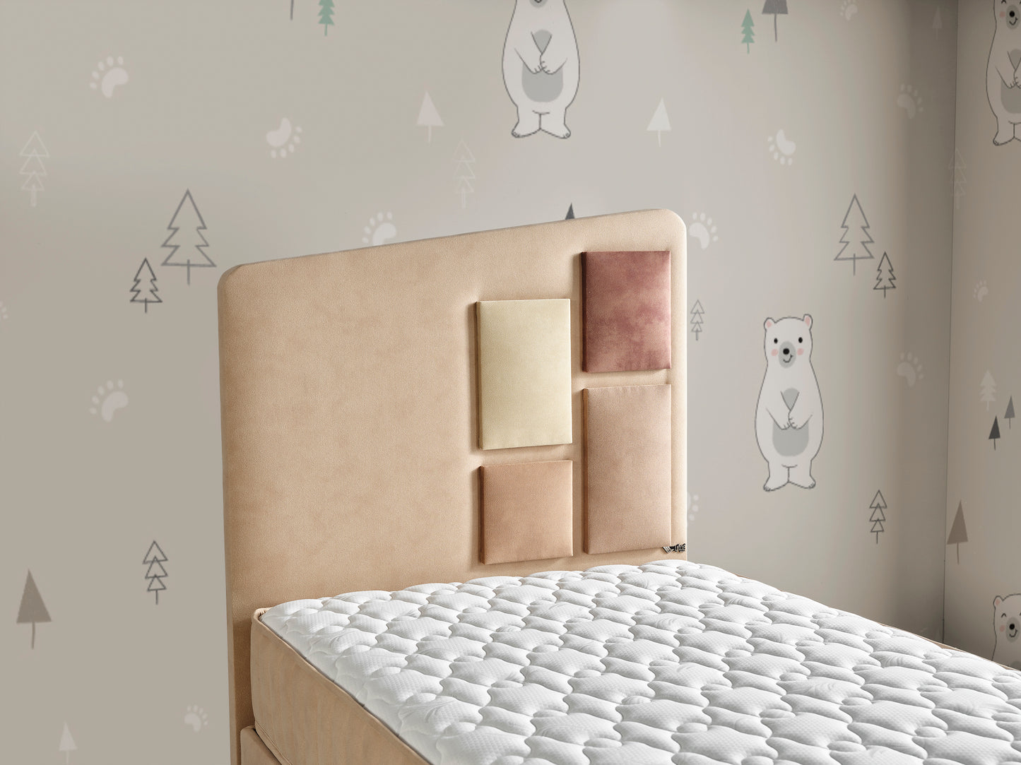 Schlafzimmer-Set "Liliana" – Bett mit Bettkasten, Hocker, Kommode und Matratze