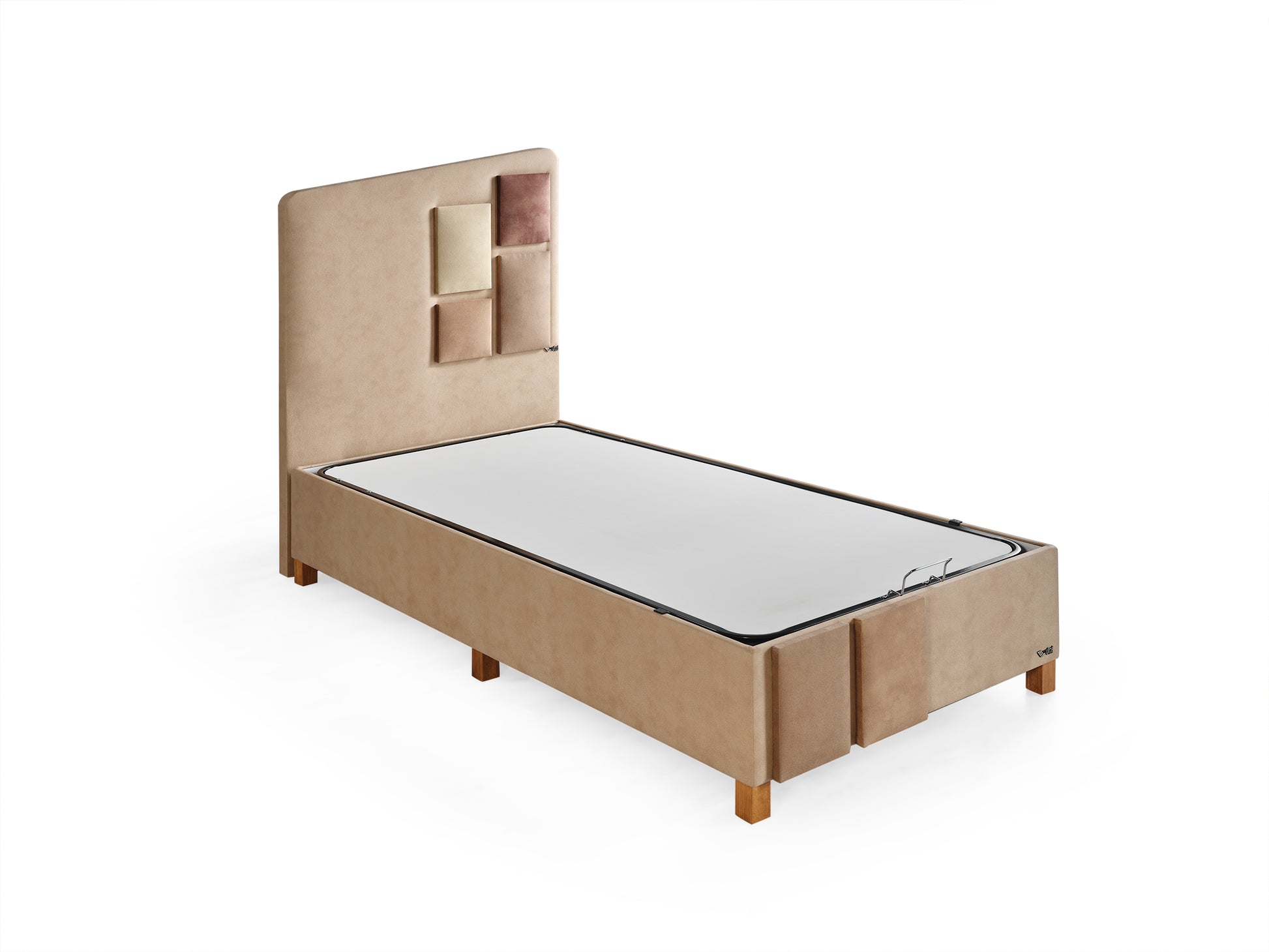 Schlafzimmer-Set "Liliana" – Bett mit Bettkasten, Hocker, Kommode und Matratze