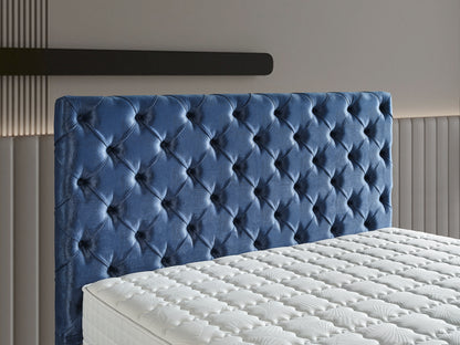 Schlafzimmer-Set "Lona" – Bett mit Bettkasten und Matratze , Nachttisch, Hocker