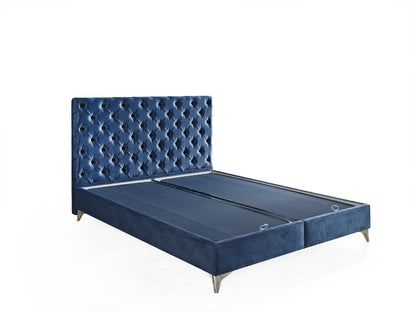 Schlafzimmer-Set "Lona" – Bett mit Bettkasten und Matratze , Nachttisch, Hocker