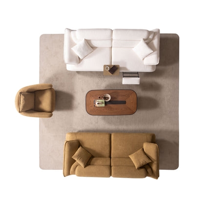 Sitzgruppe/Sofa Set - Wohnzimmergarnitur "Lorina" 3+3+1